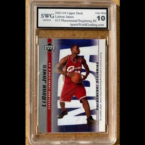 2003 Lebron James Upper Deck Phenomenal graded 10 - Picture 1 of 2